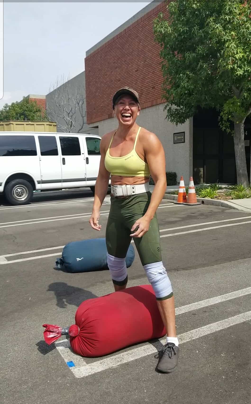 Carry weighted sacks